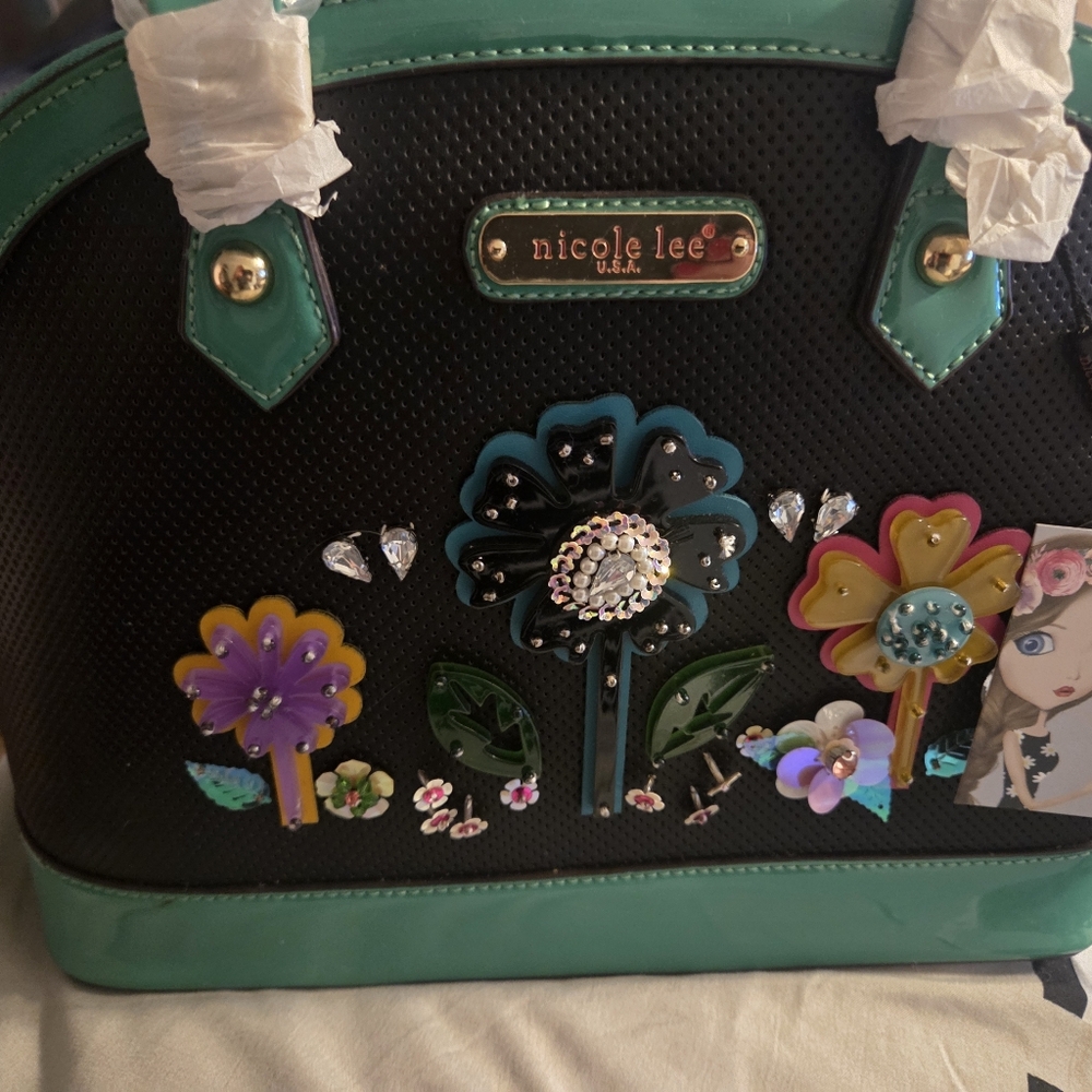 Nicole Lee floral purse - Picture 5 of 6